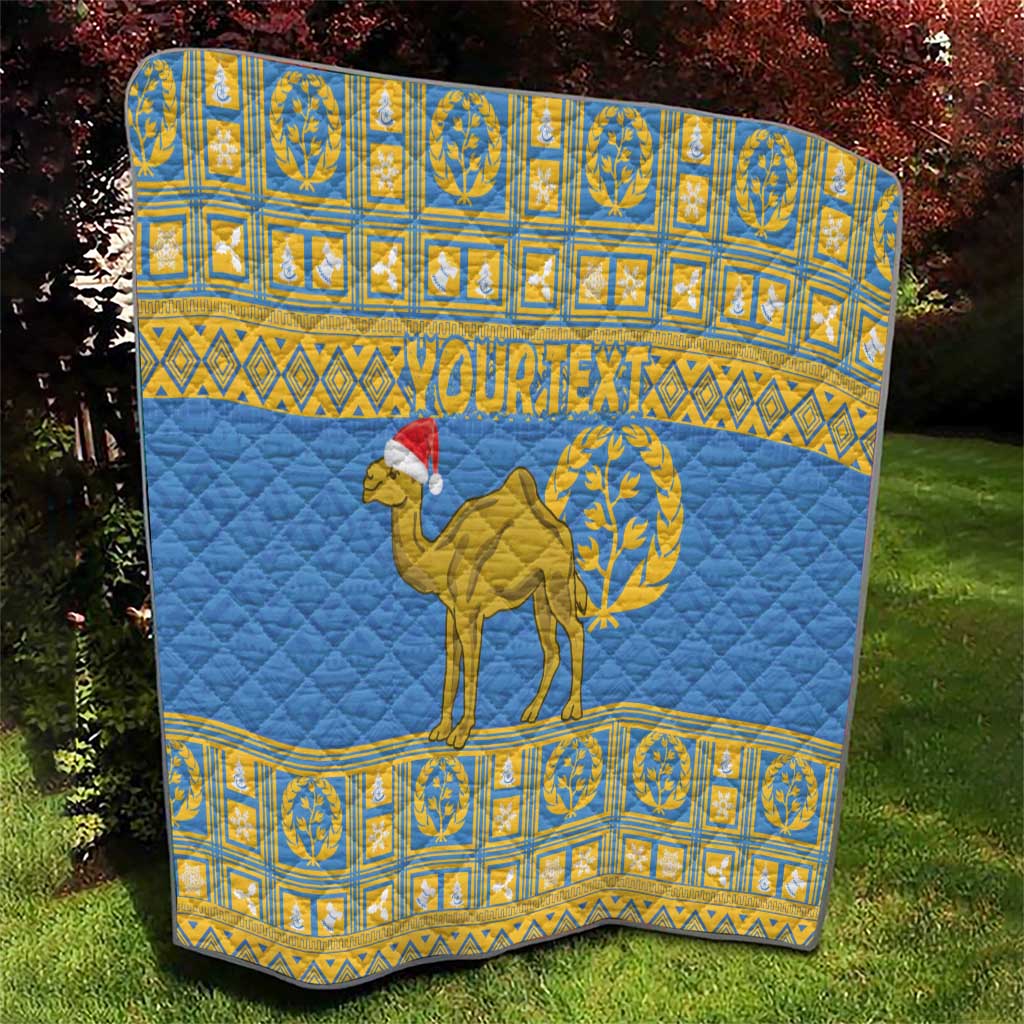 Personalized Eritrea Christmas Quilt Ruhus Beal Lidet - National Emblem - Wonder Print Shop