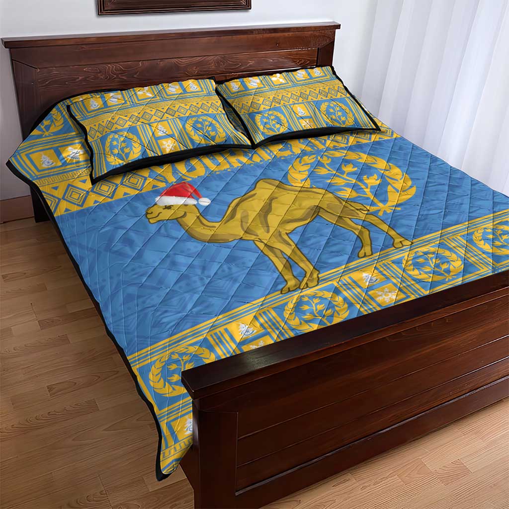 Personalized Eritrea Christmas Quilt Bed Set Ruhus Beal Lidet - National Emblem - Wonder Print Shop