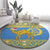 Personalized Eritrea Christmas Round Carpet Ruhus Beal Lidet - National Emblem
