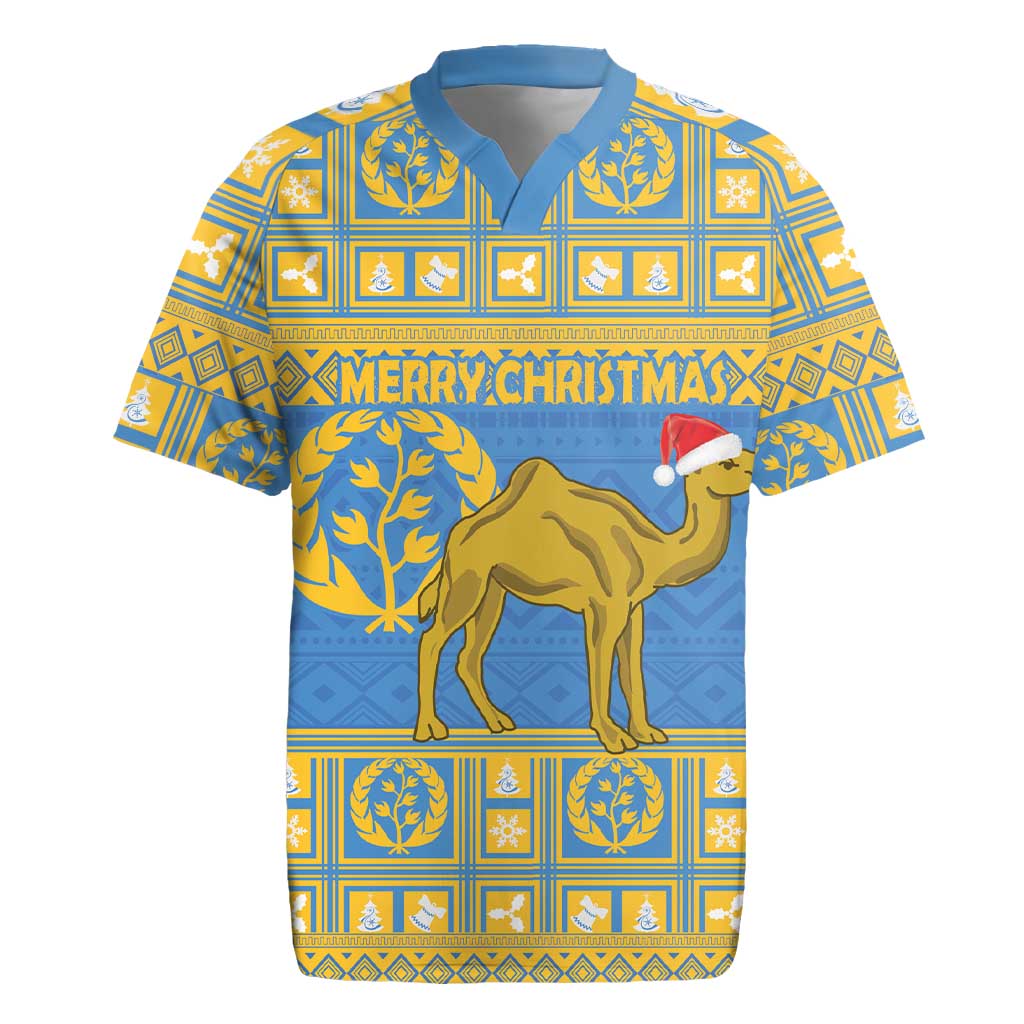 Personalized Eritrea Christmas Rugby Jersey Ruhus Beal Lidet - National Emblem - Wonder Print Shop