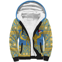Personalized Eritrea Christmas Sherpa Hoodie Ruhus Beal Lidet - National Emblem - Wonder Print Shop