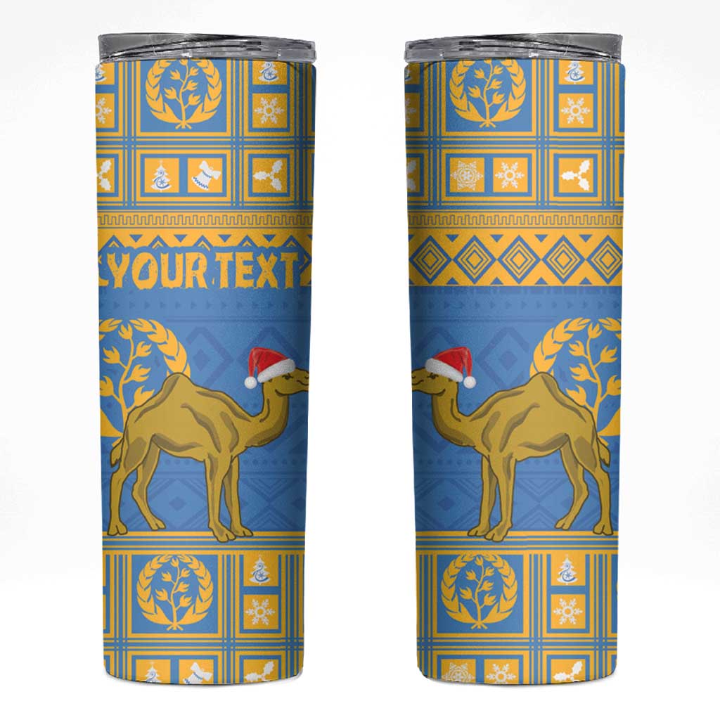 Personalized Eritrea Christmas Skinny Tumbler Ruhus Beal Lidet - National Emblem - Wonder Print Shop
