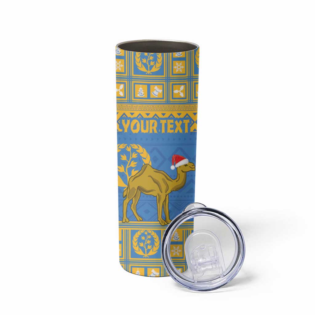 Personalized Eritrea Christmas Skinny Tumbler Ruhus Beal Lidet - National Emblem - Wonder Print Shop