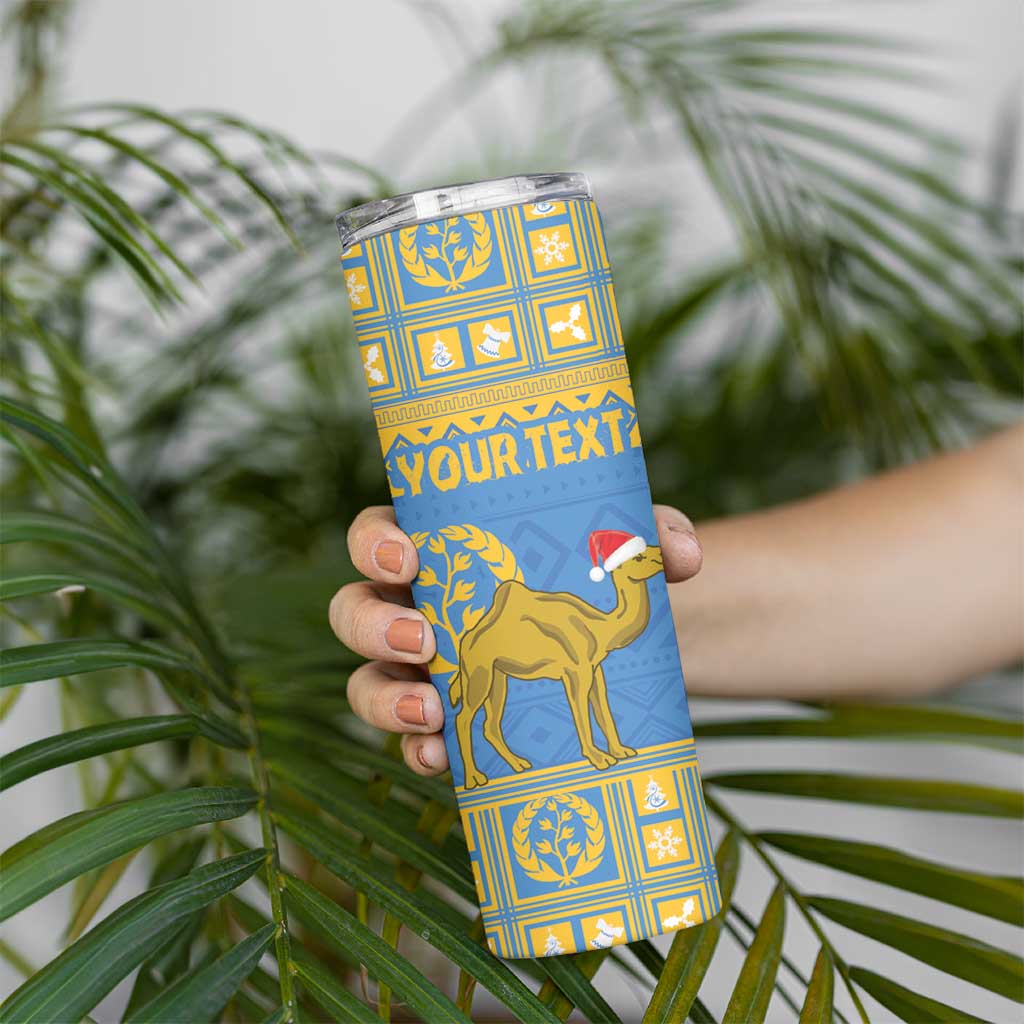 Personalized Eritrea Christmas Skinny Tumbler Ruhus Beal Lidet - National Emblem - Wonder Print Shop