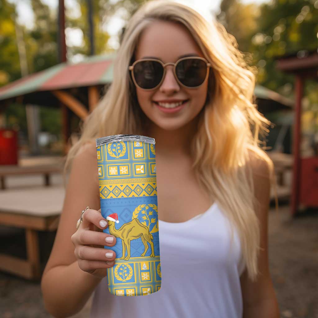 Personalized Eritrea Christmas Skinny Tumbler Ruhus Beal Lidet - National Emblem - Wonder Print Shop