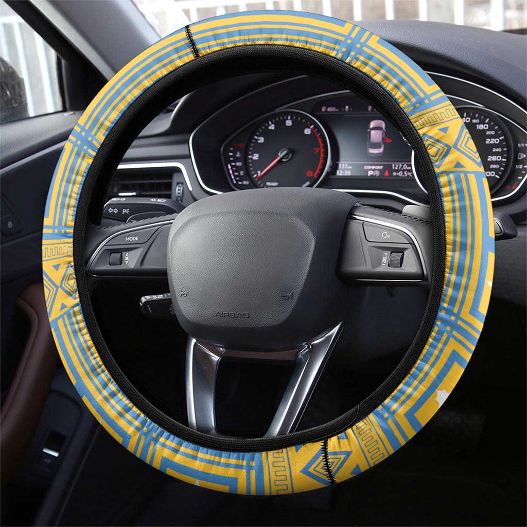 Eritrea Christmas Steering Wheel Cover Ruhus Beal Lidet - National Emblem - Wonder Print Shop