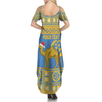 Personalized Eritrea Christmas Summer Maxi Dress Ruhus Beal Lidet - National Emblem - Wonder Print Shop
