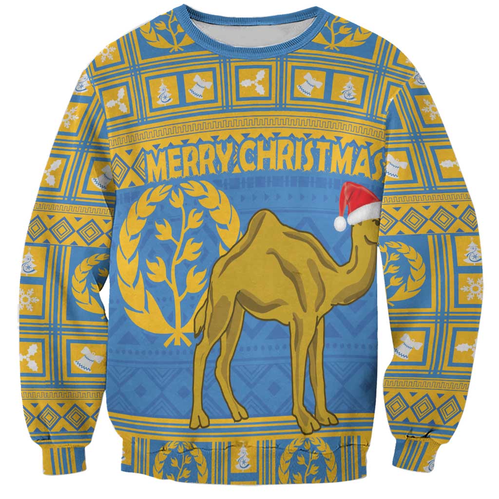 Personalized Eritrea Christmas Sweatshirt Ruhus Beal Lidet - National Emblem - Wonder Print Shop