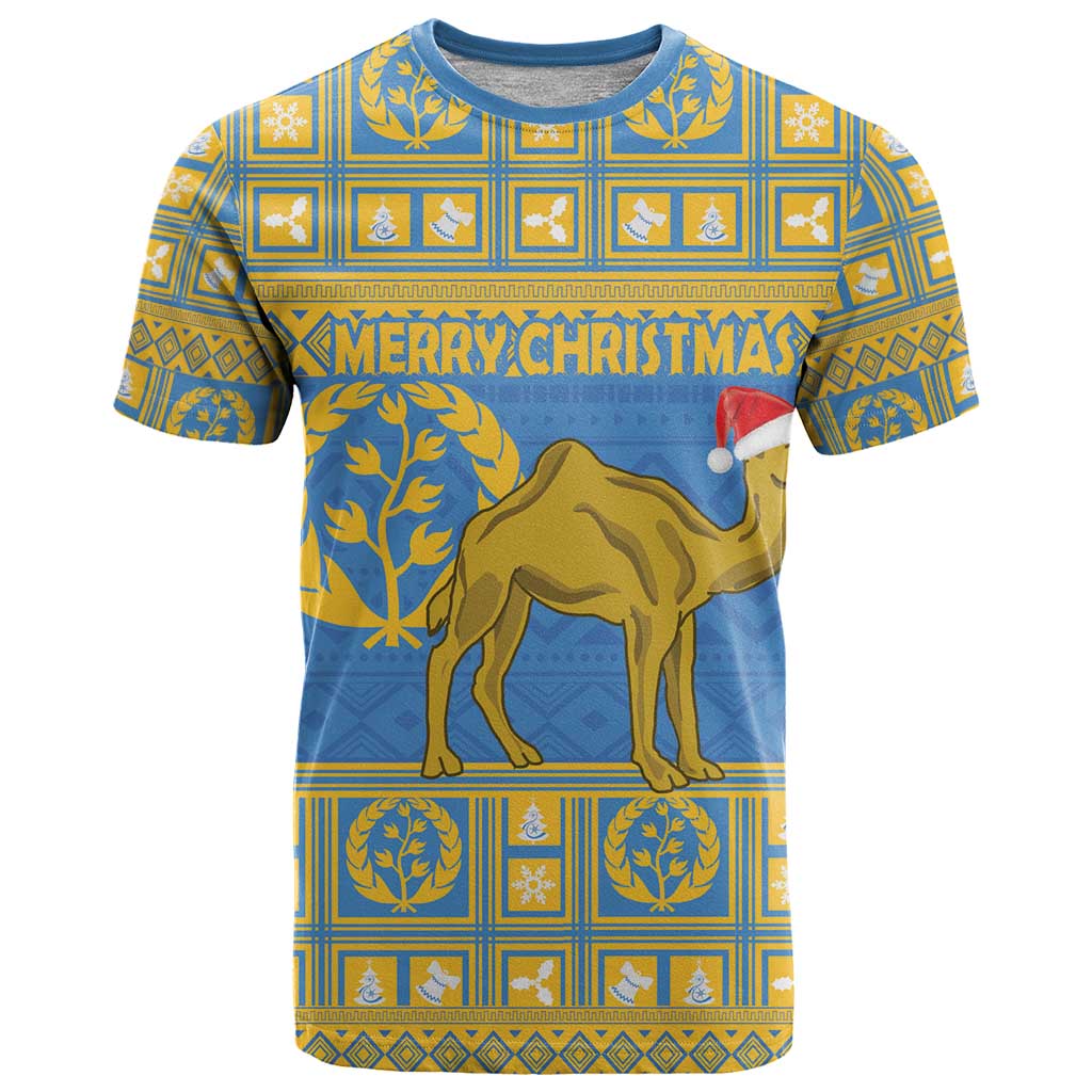 Personalized Eritrea Christmas T Shirt Ruhus Beal Lidet - National Emblem - Wonder Print Shop