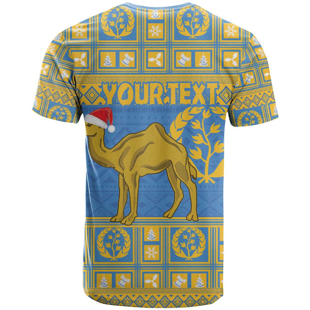 Personalized Eritrea Christmas T Shirt Ruhus Beal Lidet - National Emblem - Wonder Print Shop