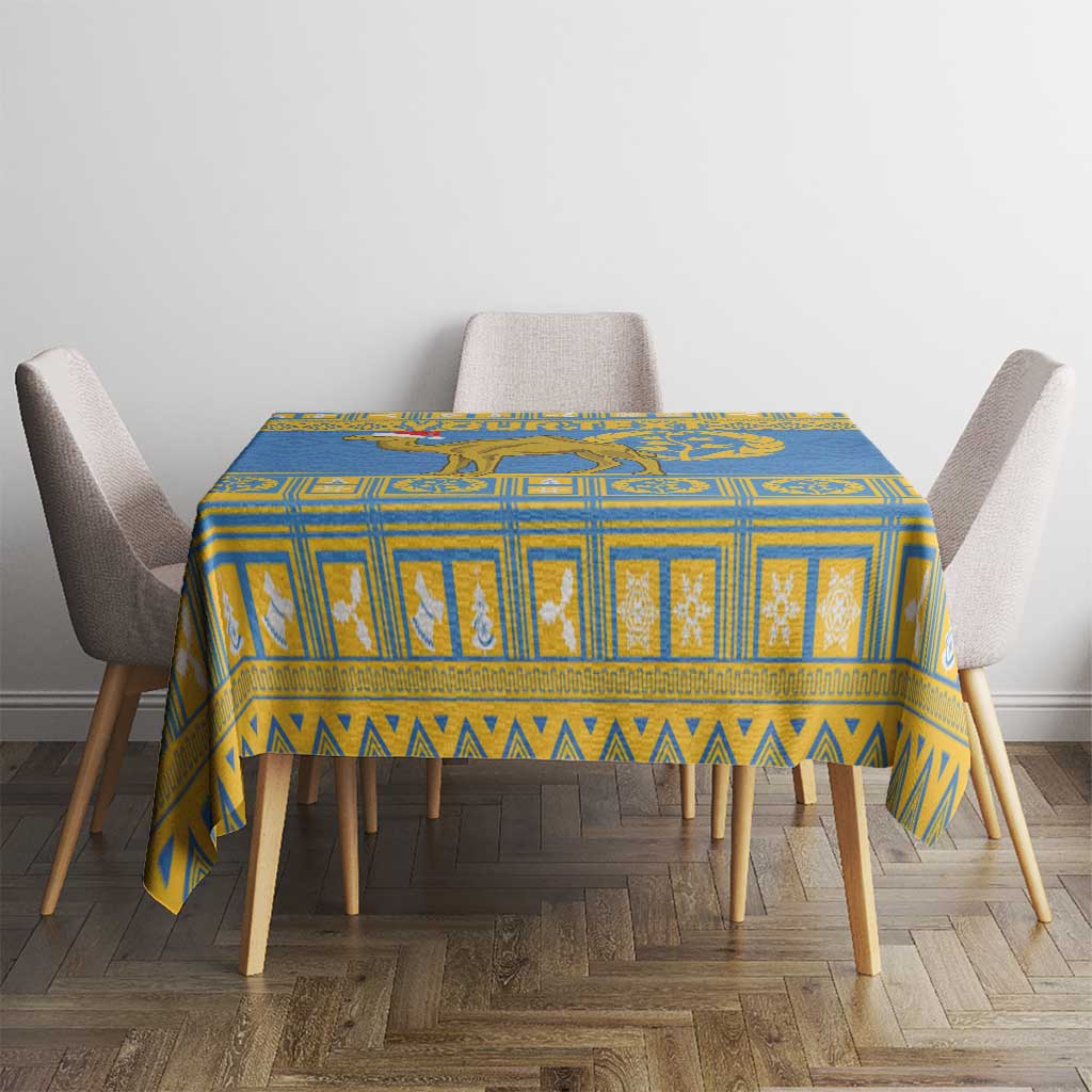 Personalized Eritrea Christmas Tablecloth Ruhus Beal Lidet - National Emblem - Wonder Print Shop