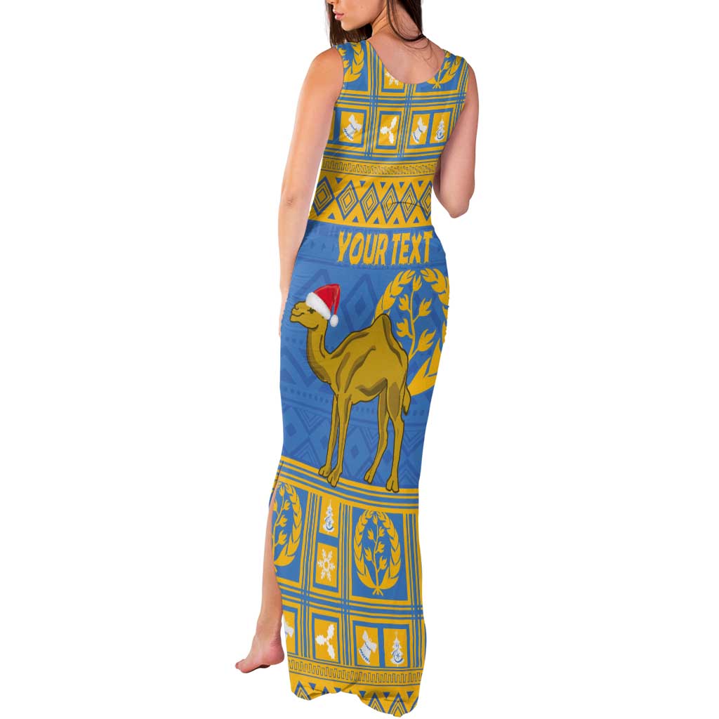 Personalized Eritrea Christmas Tank Maxi Dress Ruhus Beal Lidet - National Emblem - Wonder Print Shop