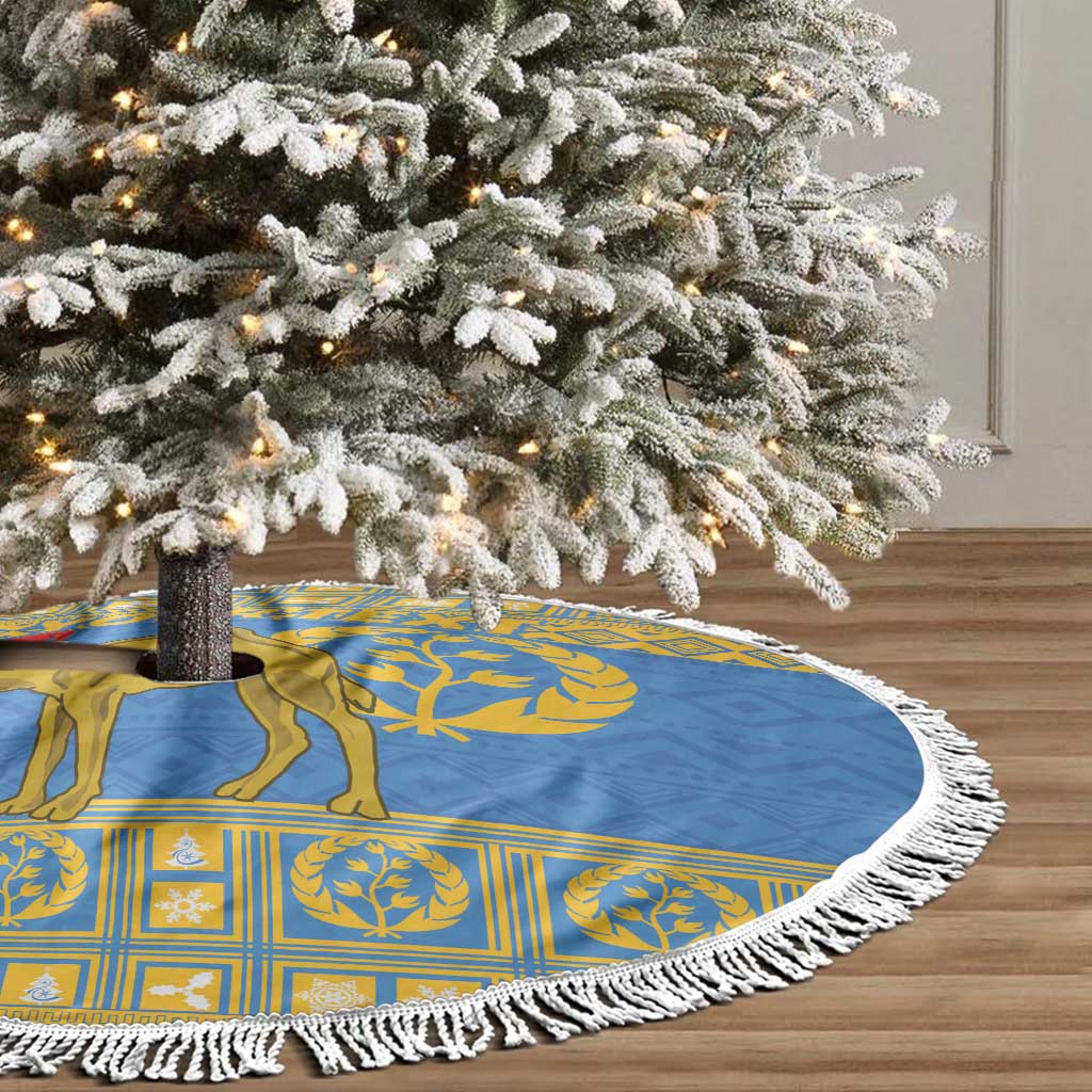 Personalized Eritrea Christmas Tree Skirt Ruhus Beal Lidet - National Emblem - Wonder Print Shop