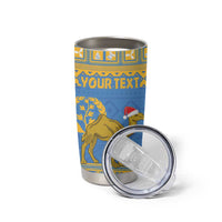 Personalized Eritrea Christmas Tumbler Cup Ruhus Beal Lidet - National Emblem - Wonder Print Shop