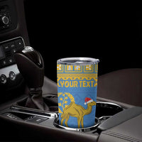 Personalized Eritrea Christmas Tumbler Cup Ruhus Beal Lidet - National Emblem - Wonder Print Shop