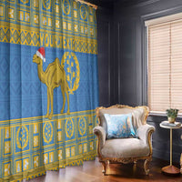 Personalized Eritrea Christmas Window Curtain Ruhus Beal Lidet - National Emblem - Wonder Print Shop