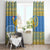Personalized Eritrea Christmas Window Curtain Ruhus Beal Lidet - National Emblem - Wonder Print Shop