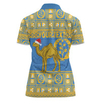 Personalized Eritrea Christmas Women Polo Shirt Ruhus Beal Lidet - National Emblem - Wonder Print Shop