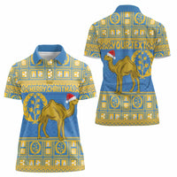 Personalized Eritrea Christmas Women Polo Shirt Ruhus Beal Lidet - National Emblem - Wonder Print Shop