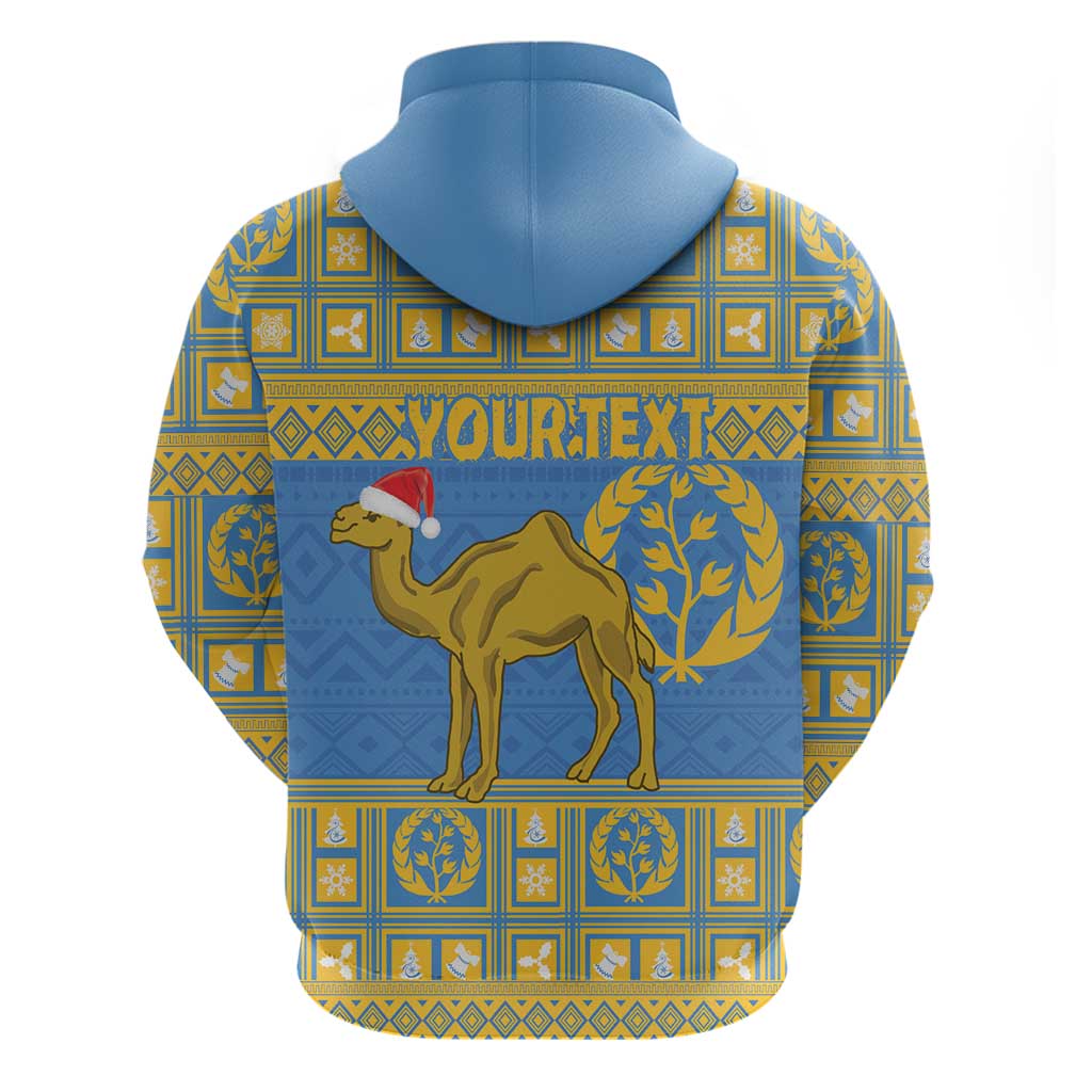 Personalized Eritrea Christmas Zip Hoodie Ruhus Beal Lidet - National Emblem - Wonder Print Shop