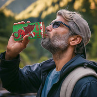 Personalized Wales Nadolig Llawen 4 in 1 Can Cooler Tumbler Welsh Dragon mascot - Merry Xmas - Wonder Print Shop