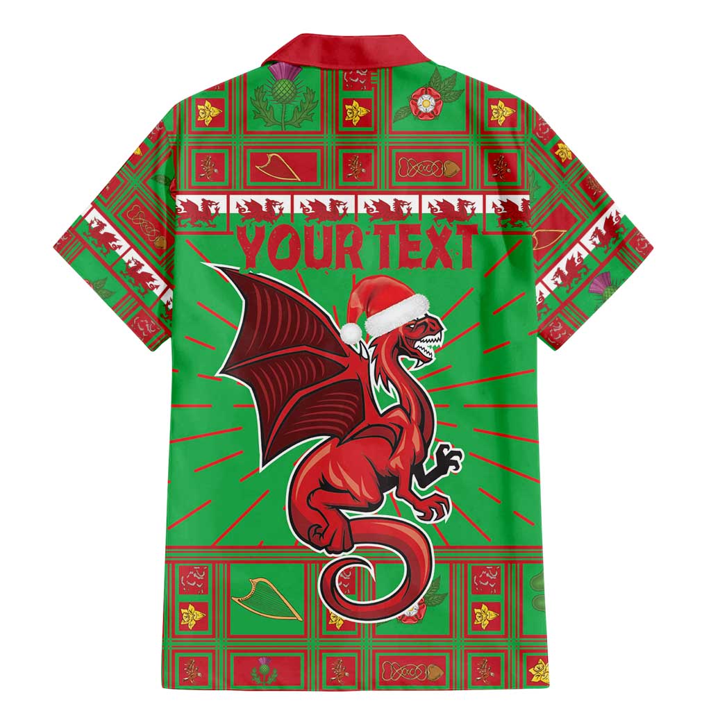Personalized Wales Nadolig Llawen Family Matching Mermaid Dress and Hawaiian Shirt Welsh Dragon Mascot - Merry Xmas - Wonder Print Shop