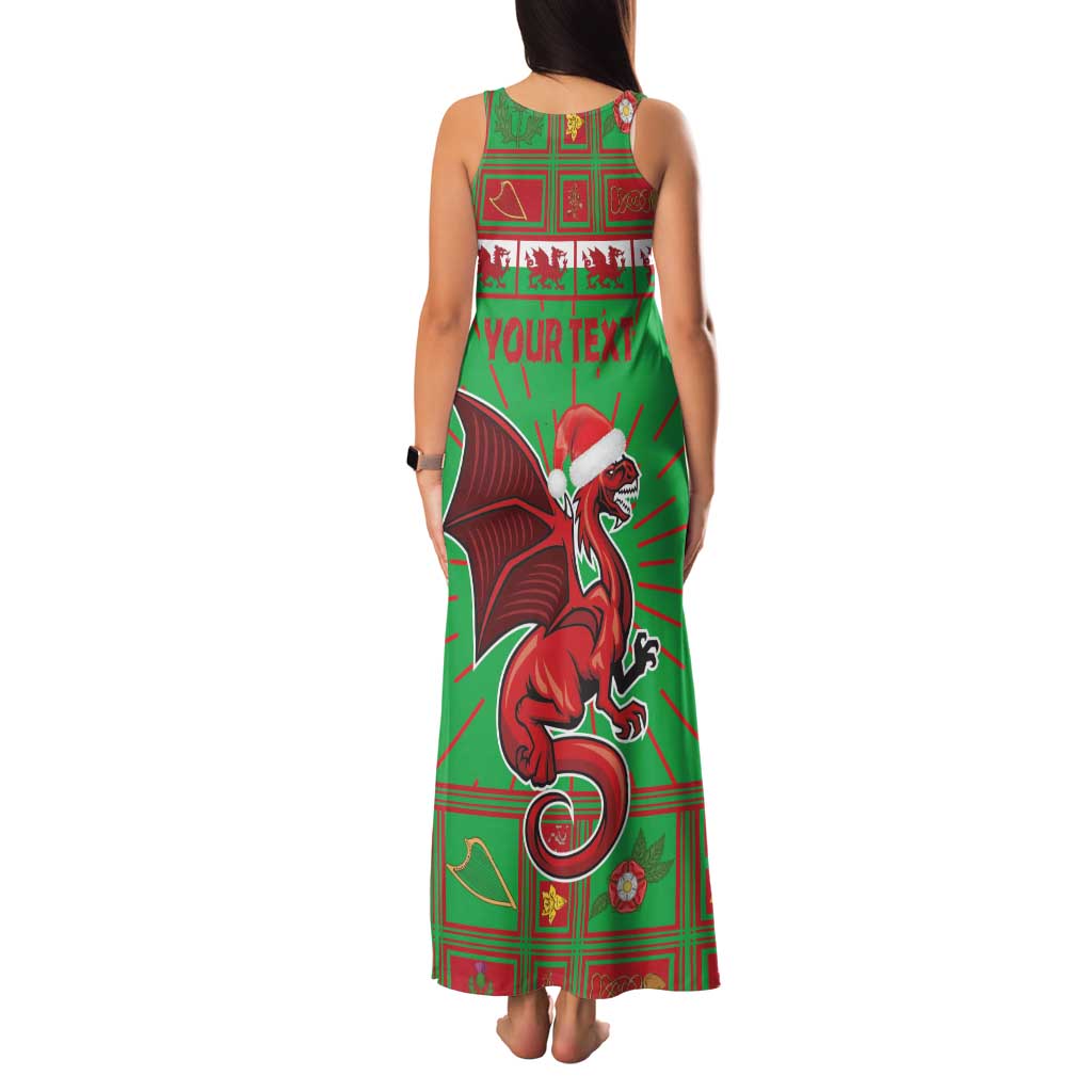 Personalized Wales Nadolig Llawen Family Matching Tank Maxi Dress and Hawaiian Shirt Welsh Dragon Mascot - Merry Xmas - Wonder Print Shop