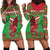 Personalized Wales Nadolig Llawen Hoodie Dress Welsh Dragon Mascot - Merry Xmas - Wonder Print Shop