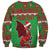 Personalized Wales Nadolig Llawen Sweatshirt Welsh Dragon Mascot - Merry Xmas - Wonder Print Shop