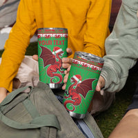 Personalized Wales Nadolig Llawen Tumbler Cup Welsh Dragon mascot - Merry Xmas - Wonder Print Shop