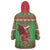 Personalized Wales Nadolig Llawen Wearable Blanket Hoodie Welsh Dragon Mascot - Merry Xmas - Wonder Print Shop