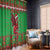 Personalized Wales Nadolig Llawen Window Curtain Welsh Dragon Mascot - Merry Xmas - Wonder Print Shop