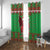Personalized Wales Nadolig Llawen Window Curtain Welsh Dragon Mascot - Merry Xmas - Wonder Print Shop