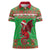 Personalized Wales Nadolig Llawen Women Polo Shirt Welsh Dragon Mascot - Merry Xmas - Wonder Print Shop