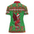 Personalized Wales Nadolig Llawen Women Polo Shirt Welsh Dragon Mascot - Merry Xmas - Wonder Print Shop