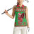 Personalized Wales Nadolig Llawen Women Sleeveless Polo Shirt Welsh Dragon Mascot - Merry Xmas - Wonder Print Shop