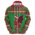 Personalized Wales Nadolig Llawen Zip Hoodie Welsh Dragon Mascot - Merry Xmas - Wonder Print Shop