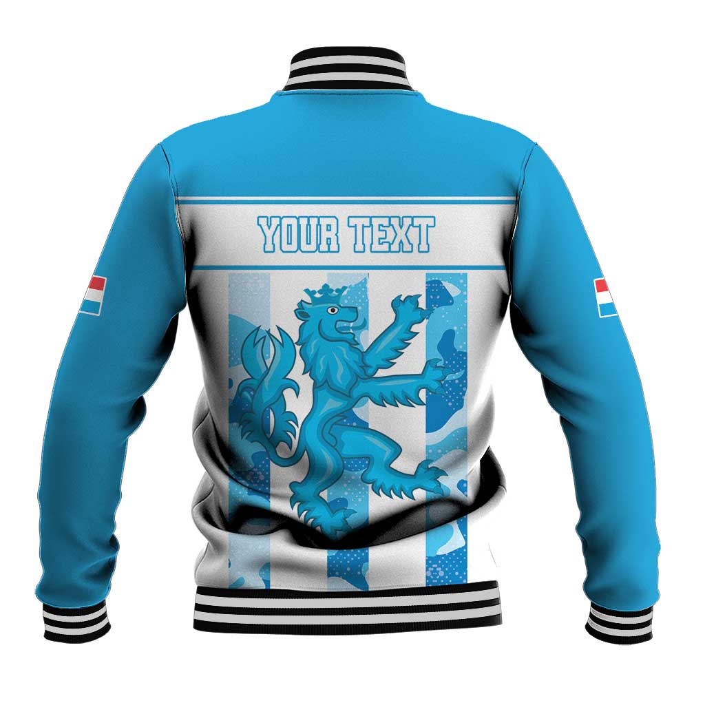 Personalized Luxembourg Baseball Jacket Roude Leiw Grunge Style - Wonder Print Shop