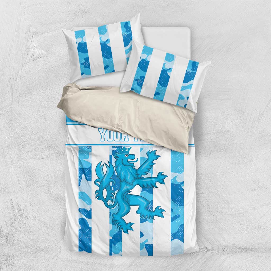 Personalized Luxembourg Bedding Set Roude Leiw Grunge Style - Wonder Print Shop