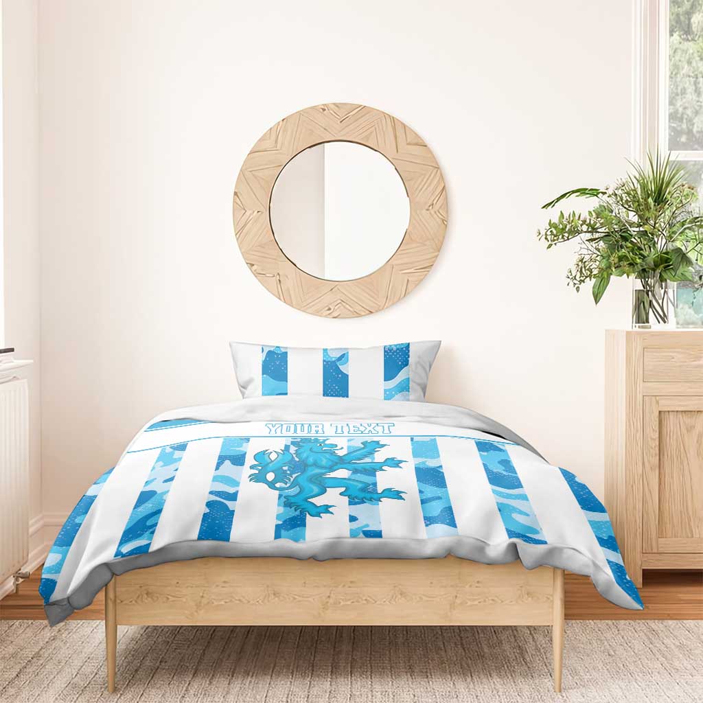 Personalized Luxembourg Bedding Set Roude Leiw Grunge Style - Wonder Print Shop