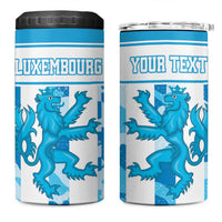 Personalized Luxembourg 4 in 1 Can Cooler Tumbler Roude Leiw Grunge Style - Wonder Print Shop