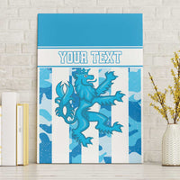 Personalized Luxembourg Canvas Wall Art Roude Leiw Grunge Style - Wonder Print Shop