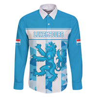 Personalized Luxembourg Family Matching Off The Shoulder Long Sleeve Dress and Hawaiian Shirt Roude Leiw Grunge Style - Wonder Print Shop