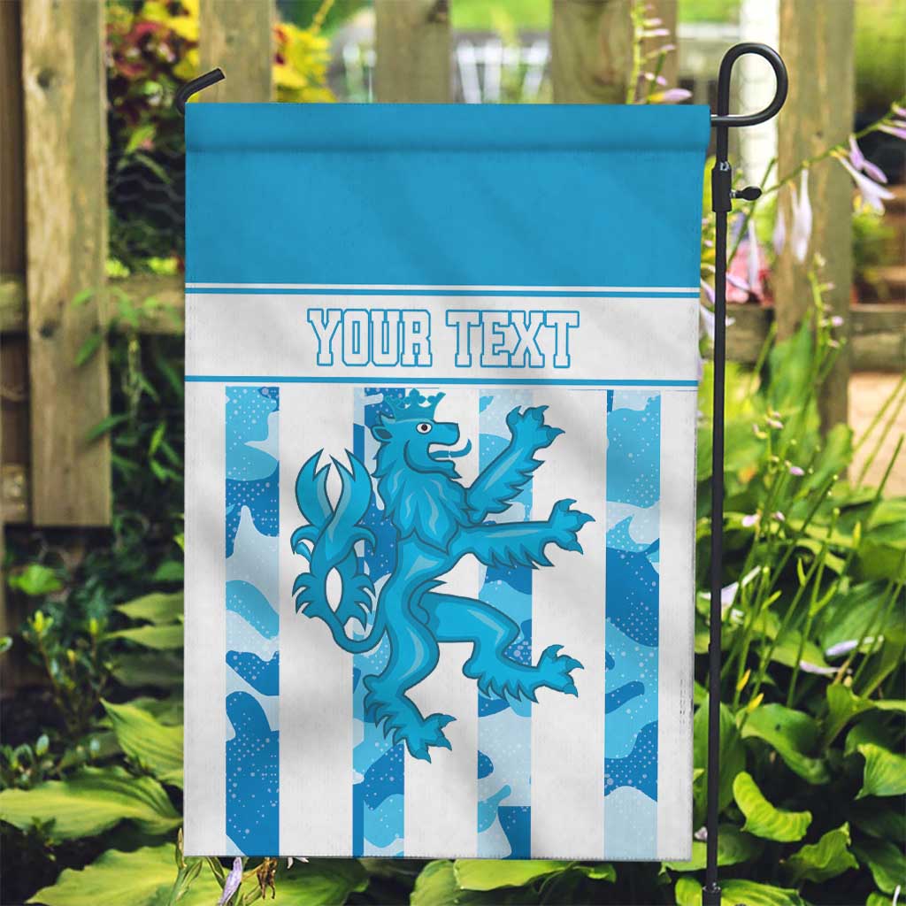 Personalized Luxembourg Garden Flag Roude Leiw Grunge Style - Wonder Print Shop