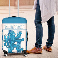 Personalized Luxembourg Luggage Cover Roude Leiw Grunge Style - Wonder Print Shop