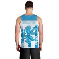 Personalized Luxembourg Men Tank Top Roude Leiw Grunge Style - Wonder Print Shop