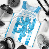 Personalized Luxembourg Men Tank Top Roude Leiw Grunge Style - Wonder Print Shop