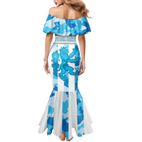 Personalized Luxembourg Mermaid Dress Roude Leiw Grunge Style - Wonder Print Shop