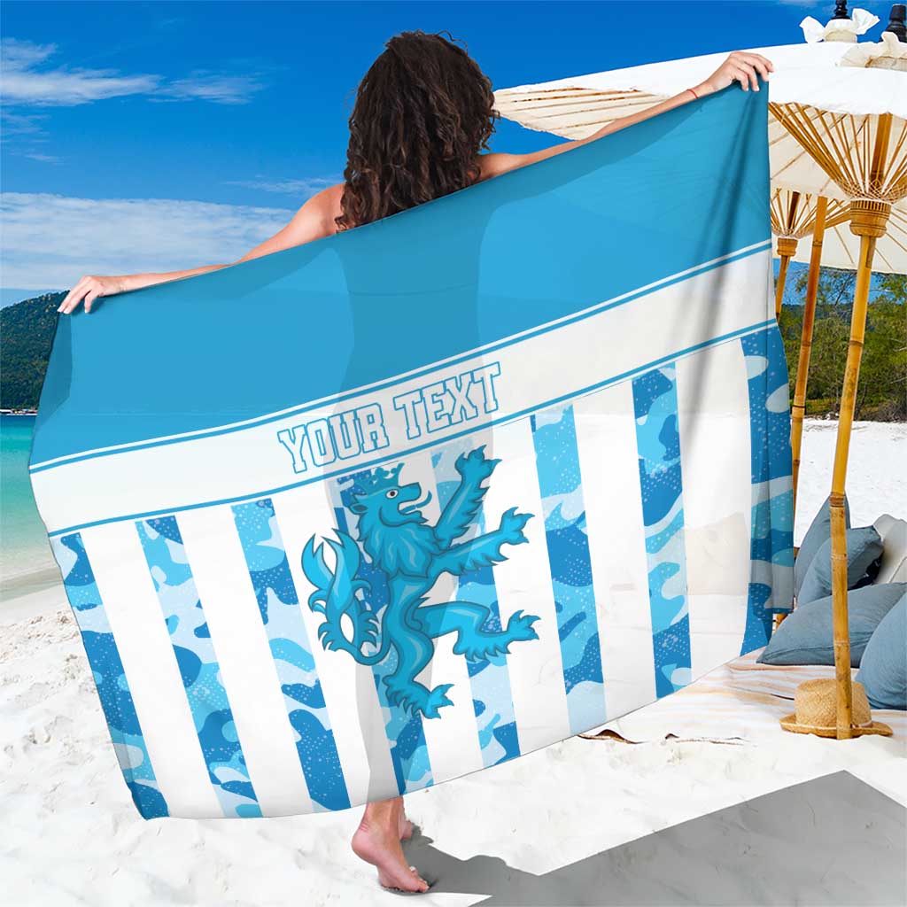 Personalized Luxembourg Sarong Roude Leiw Grunge Style - Wonder Print Shop