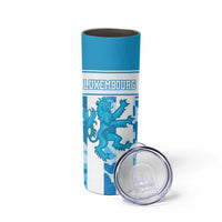 Personalized Luxembourg Skinny Tumbler Roude Leiw Grunge Style - Wonder Print Shop
